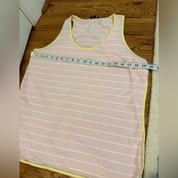 Cosabella Maternity Pima Cotton Pajama Set, size L, pants & tank, pink stripe - Picture 6 of 13
